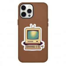 Apple Mac Phone Case For iPhone Samsung Galaxy Pixel OnePlus Vivo Xiaomi Asus Sony Motorola Nokia - Macintosh Classic With Antenna Sticker Art