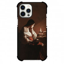 Georges De La Tour Magdalen With The Smoking Phone Case For iPhone and Samsung Galaxy Devices - Magdalen With The Smoking Painting Baroque Artwork