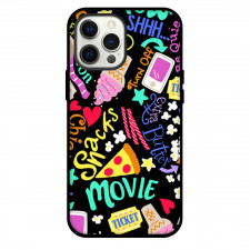 Colorful Trendy Pop Seamless Phone Case For iPhone and Samsung Galaxy Devices - Colorful Trendy Pop Seamless Pattern Art