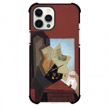 Juan Gris The Painters Window Phone Case For iPhone and Samsung Galaxy Devices - The Painters Window Painting Cubist Artwork