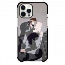 Juan Gris Portrait of Madame Josette Gris Phone Case For iPhone and Samsung Galaxy Devices - Portrait of Madame Josette Gris Painting Cubist Artwork