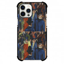 Ernst Ludwig Kirchner Berlin Street Scene Phone Case For iPhone and Samsung Galaxy Devices - Berlin Street Scene Painting Expressionist Artwork