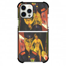 Ernst Ludwig Kirchner Self-Portrait As A Soldier Phone Case For iPhone and Samsung Galaxy Devices - Self-Portrait As A Soldier Painting Expressionist Artwork