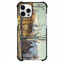Armand Guillaumin Cottages in A Landscape Phone Case For iPhone and Samsung Galaxy Devices - Cottages in A Landscape Painting Fauvism Artwork