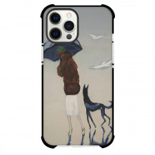 Kees Van Dongen Woman With A Dog Walking Phone Case For iPhone and Samsung Galaxy Devices - Woman With A Dog Walking Painting Fauvism Artwork