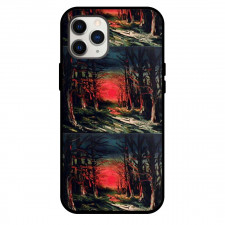 Maurice De Vlaminck Sunset in The Forest Phone Case For iPhone and Samsung Galaxy Devices - Sunset in The Forest of Senoches Painting Fauvism Artwork