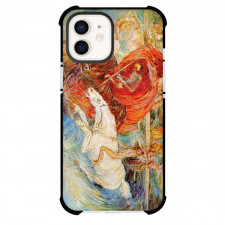 Carlo Carra The Horsemen of The Apocalypse Phone Case For iPhone and Samsung Galaxy Devices - The Horsemen of The Apocalypse Painting Futurism Artwork
