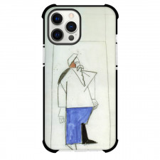 Kazimir Malevich An Old Watchmaker 1913 Phone Case For iPhone and Samsung Galaxy Devices - An Old Watchmaker 1913 Painting Futurism Artwork