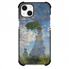 Claude Monet Woman With A Parasol Phone Case For iPhone and Samsung Galaxy Devices - Woman With A Parasol Painting Impressionist Artwork