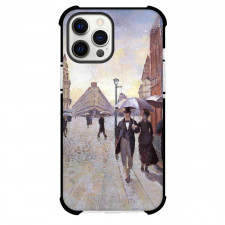 Gustave Caillebotte Paris Street Rainy Day Phone Case For iPhone and Samsung Galaxy Devices - Paris Street Rainy Day Painting Impressionist Artwork