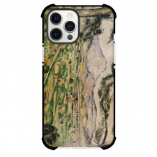 Paul Cezanne Mont Sainte-Victoire Phone Case For iPhone and Samsung Galaxy Devices - Mont Sainte-Victoire With Large Pine Painting Impressionist Artwork