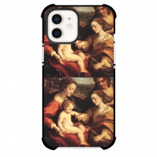 Antonio Da Correggio The Mystic Marriage of St. Catherine Phone Case For iPhone Samsung Galaxy Pixel OnePlus Vivo Xiaomi Asus Sony Motorola Nokia - The Mystic Marriage of St. Catherine Painting Mannerism Artwork