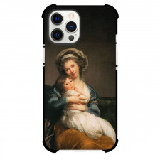 Elisabeth Vigee Le Brun Self-Portrait With Daughter Phone Case For iPhone and Samsung Galaxy Devices - Self-Portrait With Daughter Painting Neoclassicism Artwork