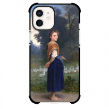 William-Adolphe Bouguereau The Goose Girl Phone Case For iPhone and Samsung Galaxy Devices - The Goose Girl Painting Neoclassicism Artwork