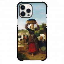 William-Adolphe Bouguereau Washerwomen of Fouesnant Phone Case For iPhone and Samsung Galaxy Devices - Washerwomen of Fouesnant Painting Neoclassicism Artwork