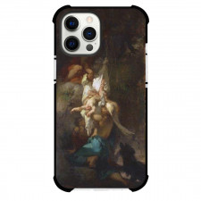 Jean-François Millet Oedipus Taken Down Phone Case For iPhone and Samsung Galaxy Devices - Oedipus Taken Down From The Tree Painting Realism Artwork