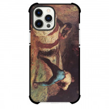 Jean-François Millet The Wood Sawyers Phone Case For iPhone and Samsung Galaxy Devices - The Wood Sawyers Painting Realism Artwork