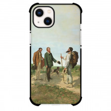 Gustave Courbet The Meeting Phone Case For iPhone and Samsung Galaxy Devices - The Meeting Painting Realism Artwork