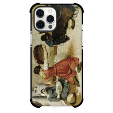 Gustave Courbet The Wheat Sifters Phone Case For iPhone and Samsung Galaxy Devices - The Wheat Sifters Painting Realism Artwork