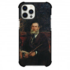 Ilya Repin Portrait of The Artist Phone Case For iPhone and Samsung Galaxy Devices - Portrait of The Artist A. P. Bogolubov Painting Realism Artwork