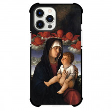 Giovanni Bellini Madonna of The Red Cherubs Phone Case For iPhone and Samsung Galaxy Devices - Madonna of The Red Cherubs Painting Renaissance Artwork
