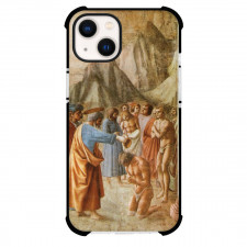 Masaccio Baptism of The Neophytes Phone Case For iPhone and Samsung Galaxy Devices - Baptism of The Neophytes Painting Renaissance Artwork