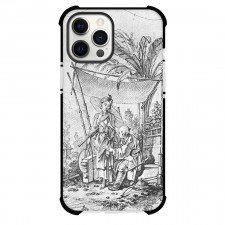 Francois Boucher Lady With An Umbrella Phone Case For iPhone and Samsung Galaxy Devices - Lady With An Umbrella Painting Rococo Artwork