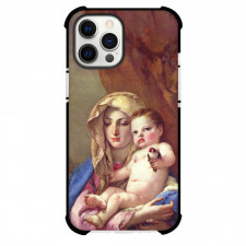 Giovanni Battista Tiepolo Madonna of The Goldfinch Phone Case For iPhone and Samsung Galaxy Devices - Madonna of The Goldfinch Painting Rococo Artwork