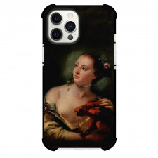Giovanni Battista Tiepolo A Young Woman Phone Case For iPhone and Samsung Galaxy Devices - A Young Woman With A Macaw Painting Rococo Artwork