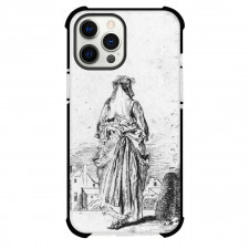 Jean-Antoine Watteau Back of Woman Phone Case For iPhone and Samsung Galaxy Devices - Back of Woman Painting Rococo Artwork