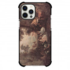 Jean-Antoine Watteau The Halt During The Chase Phone Case For iPhone and Samsung Galaxy Devices - The Halt During The Chase Painting Rococo Artwork