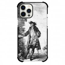 Jean-Antoine Watteau Standing Man Phone Case For iPhone and Samsung Galaxy Devices - Standing Man Painting Rococo Artwork