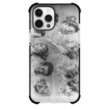 Jean-Antoine Watteau Studies of Women Heads Phone Case For iPhone and Samsung Galaxy Devices - Studies of Women Heads Painting Rococo Artwork
