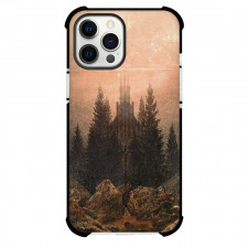 Caspar David Friedrich Cross And Church Phone Case For iPhone and Samsung Galaxy Devices - Cross And Church in The Mountains Painting Romanticism Artwork