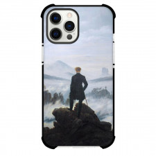 Caspar David Friedrich Wanderer Above The Sea Phone Case For iPhone and Samsung Galaxy Devices - Wanderer Above The Sea of Fog Painting Romanticism Artwork