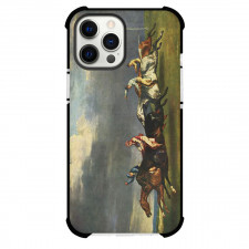 Theodore Gericault The 1821 Derby At Epsom Phone Case For iPhone and Samsung Galaxy Devices - The 1821 Derby At Epsom Painting Romanticism Artwork