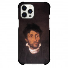Theodore Gericault Portrait of A Kleptomaniac Phone Case For iPhone and Samsung Galaxy Devices - Portrait of A Kleptomaniac Painting Romanticism Artwork