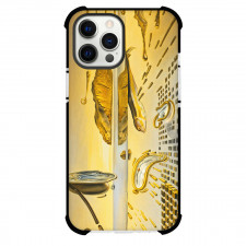 Salvador Dali Phone Case For iPhone Samsung Galaxy Pixel OnePlus Vivo Xiaomi Asus Sony Motorola Nokia - Salvador Dali The Corpuscular Persistence of Memory Golden Surreal Poster