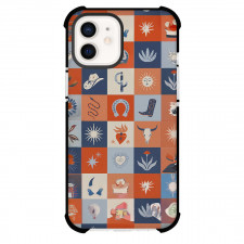 Casely Art Pattern Phone Case For iPhone Samsung Galaxy Pixel OnePlus Vivo Xiaomi Asus Sony Motorola Nokia - Casely Western Squares Boho Art Poster