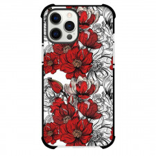 Floral Pattern Art Phone Case For iPhone Samsung Galaxy Pixel OnePlus Vivo Xiaomi Asus Sony Motorola Nokia - Floral Pattern Red Peonies Art Poster