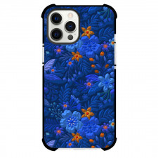 Floral Pattern Art Phone Case For iPhone Samsung Galaxy Pixel OnePlus Vivo Xiaomi Asus Sony Motorola Nokia - Floral Pattern Yellow And Blue Blend Art Poster