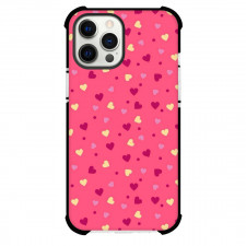 Heart Pattern Phone Case For iPhone Samsung Galaxy Pixel OnePlus Vivo Xiaomi Asus Sony Motorola Nokia - Heart Pattern Heartsy Junk Pink Background Poster