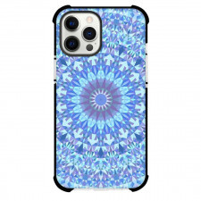 Mandala Pattern Phone Case For iPhone Samsung Galaxy Pixel OnePlus Vivo Xiaomi Asus Sony Motorola Nokia - Mandala Pattern Blue Kaleidoscope Poster