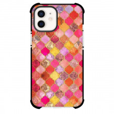 Mandala Pattern Phone Case For iPhone Samsung Galaxy Pixel OnePlus Vivo Xiaomi Asus Sony Motorola Nokia - Mandala Pattern Pink Gold Tangerine And Taupe Poster