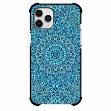 Mandala Pattern Phone Case For iPhone Samsung Galaxy Pixel OnePlus Vivo Xiaomi Asus Sony Motorola Nokia - Mandala Pattern Teal Blue Art Poster