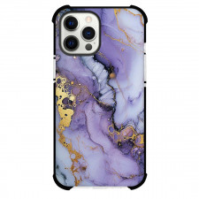 Marble Pattern Phone Case For iPhone Samsung Galaxy Pixel OnePlus Vivo Xiaomi Asus Sony Motorola Nokia - Marble Pattern Blue And Gold Poster