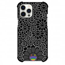 Takashi Murakami Phone Case For iPhone Samsung Galaxy Pixel OnePlus Vivo Xiaomi Asus Sony Motorola Nokia - Takashi Murakami Black Rainbow Smiling Flower Poster