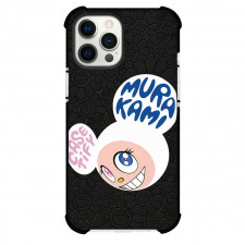 Takashi Murakami Phone Case For iPhone Samsung Galaxy Pixel OnePlus Vivo Xiaomi Asus Sony Motorola Nokia - Takashi Murakami Kaikai Inspired Character Black Floral Poster