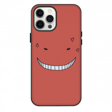 Assassination Classroom Koro-Sensei Phone Case For iPhone Samsung Galaxy Pixel OnePlus Vivo Xiaomi Asus Sony Motorola Nokia - Koro-Sensei Smiley Emoji On Pink Background