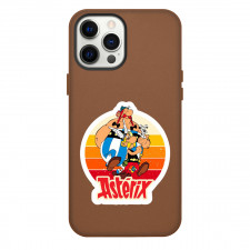 Asterix And Obelix Phone Case For iPhone Samsung Galaxy Pixel OnePlus Vivo Xiaomi Asus Sony Motorola Nokia - Characters Walking Smiling Portrait Sticker